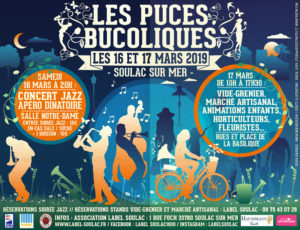 Puces bucoliques et concert jazz, 16 et 17 mars 2019, Soulac sur Mer, Association Label Soulac